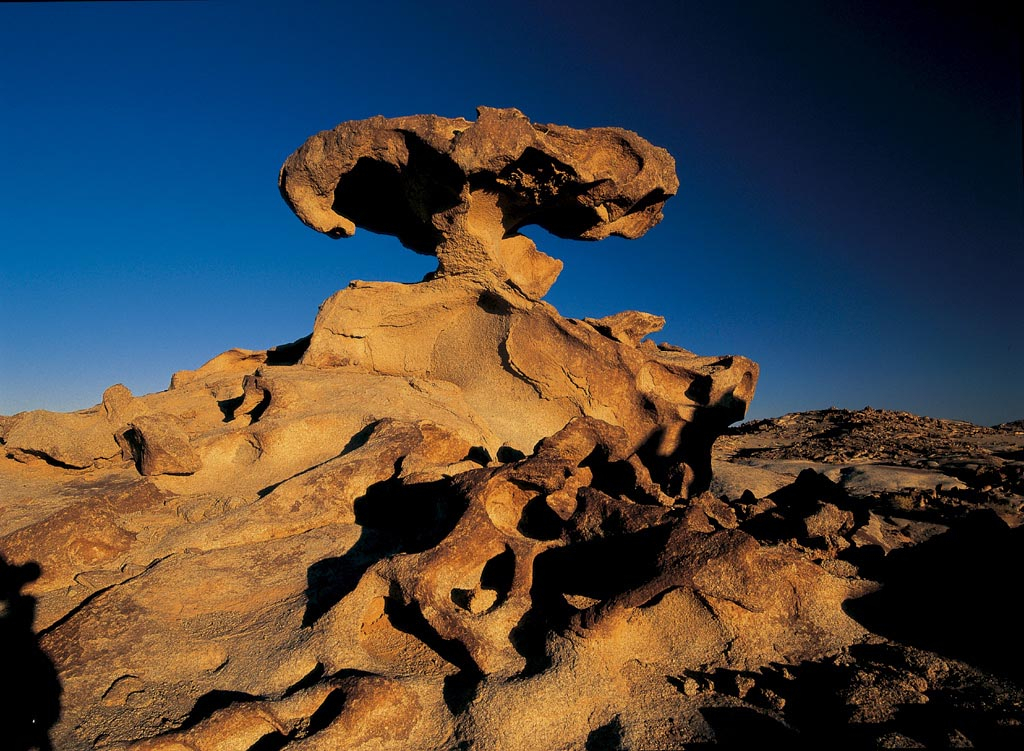   The wind erosion geomorphology scenic spot of Haisen Chu Lu